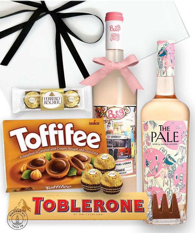 מארז מתנה ורוד במיוחד עם זוג יינות רוזה מארז מתנה ורוד במיוחד עם זוג יינות רוזה